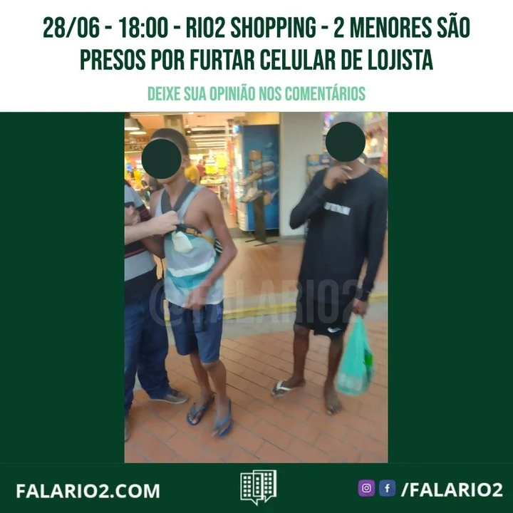 Há algumas semanas, uma lojista teve seu celular furtado no interior da sua loja por um grupo de jovens que circulava no