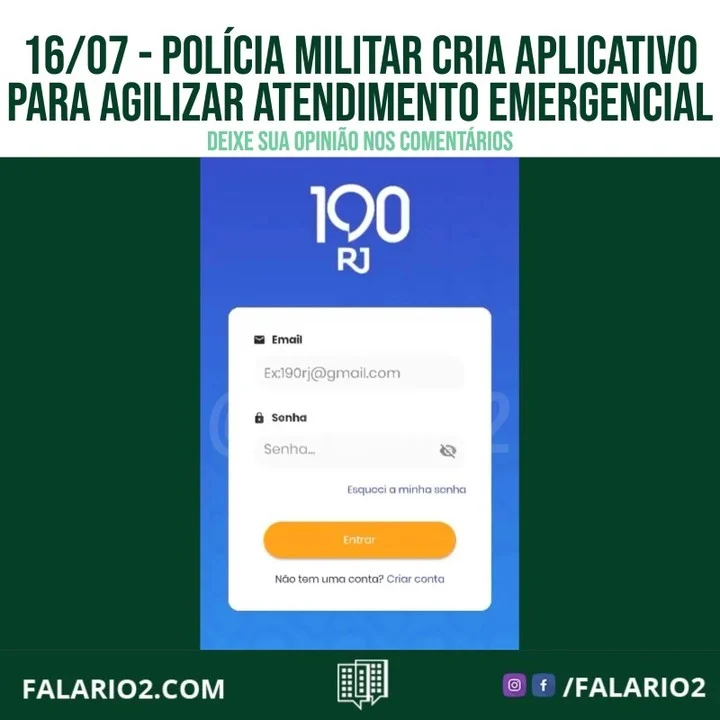 Um novo aplicativo com o objetivo de agilizar o atendimento de emergência ao cidadão foi desenvolvido pela área de