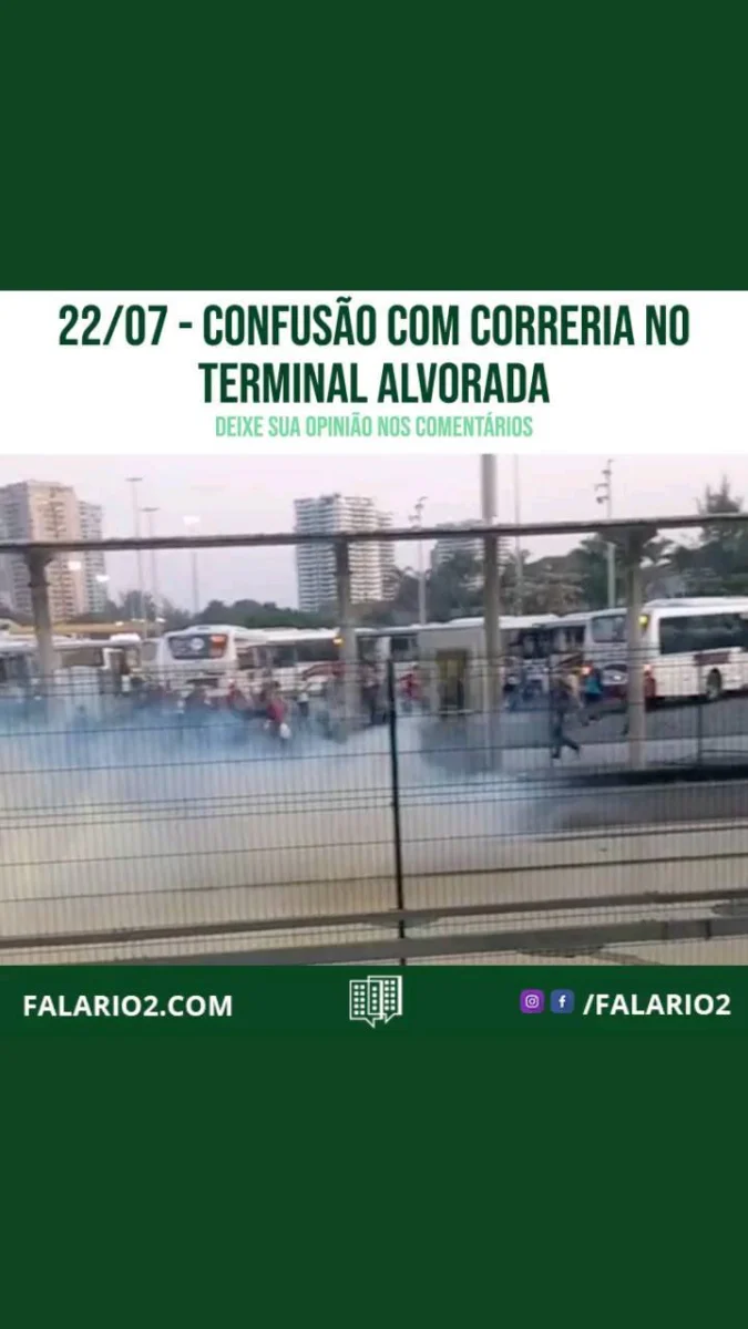 Confusão na Alvorada.