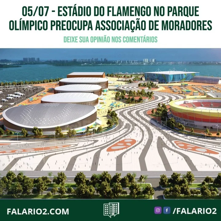 Diante do início das conversas entre o Flamengo e o poder público sobre usar a área do Parque Olímpico, na Barra da Tijuca,