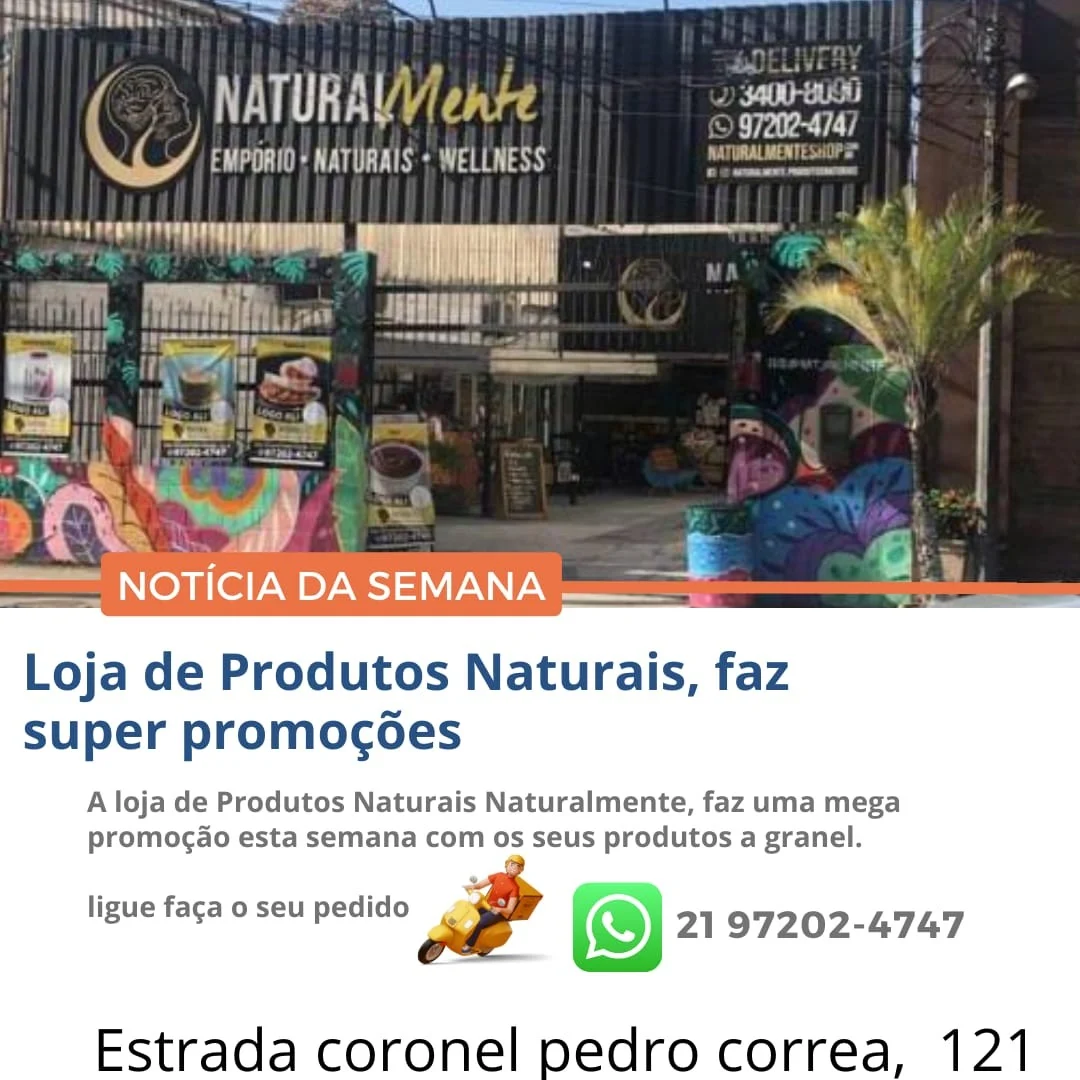 Recado da @naturalmenteshop.com.br para nossos vizinhos: