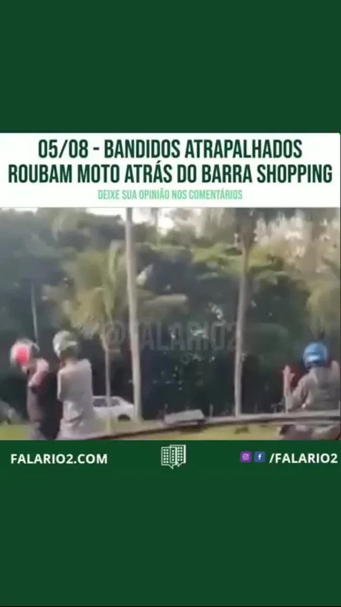 Uma moto foi roubada atrás do Barra Shopping.⠀