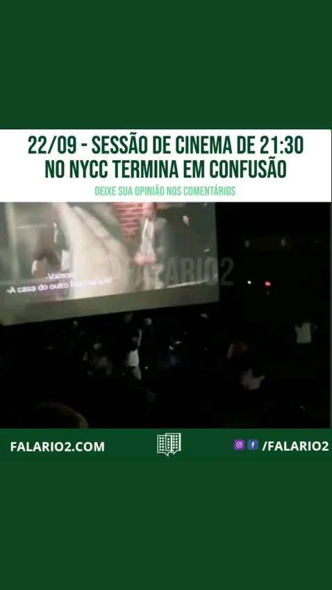 Relato de vizinho que presenciou uma confusão na última quarta feita na sessão do filme Telefone Preto no New York City