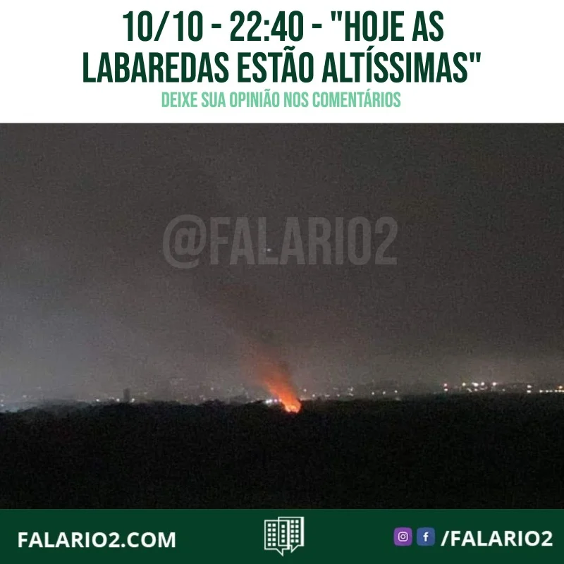 Vizinhos voltaram a sofrer com as queimadas diárias na região.