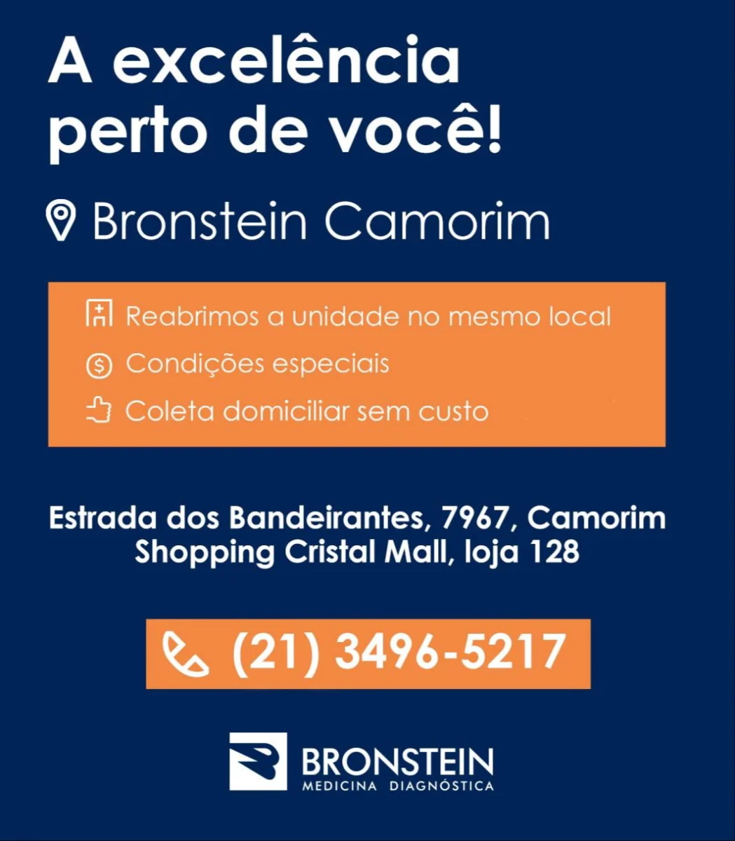 Recado do Laboratório Bronstein - Shopping Crystal Mall