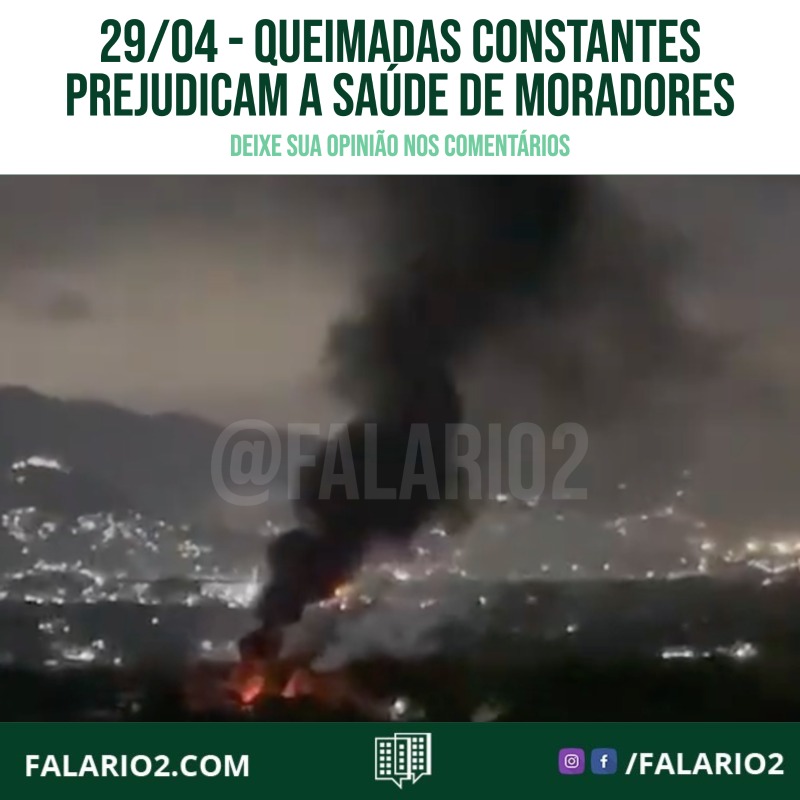 29/04/23 - Queimadas Constantes Prejudicam a Saúde de Moradores da Barra Olímpica | FalaRio2