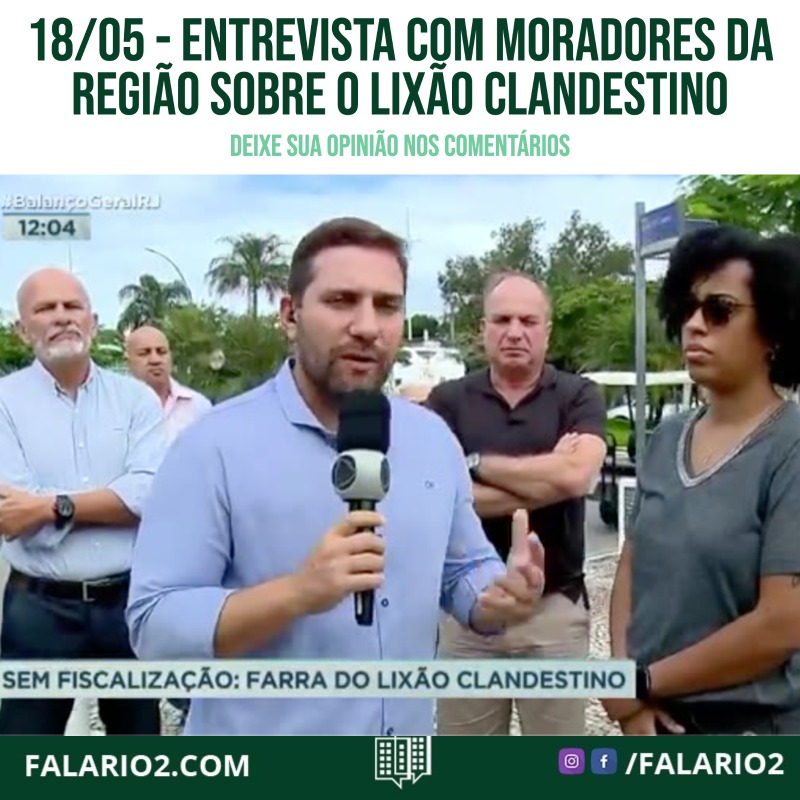 Entrevista Sobre o Lixão Clandestino: Hoje trazemos uma matéria urgente sobre um problema que tem afetado seriamente a região da Arroio Pavuna: o lixão clandestino. Já abordamos esse assunto