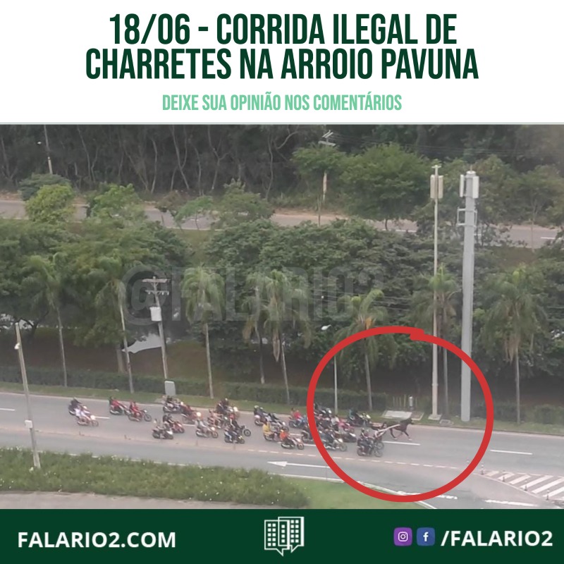 Corrida Ilegal de Charretes na Arroio Pavuna