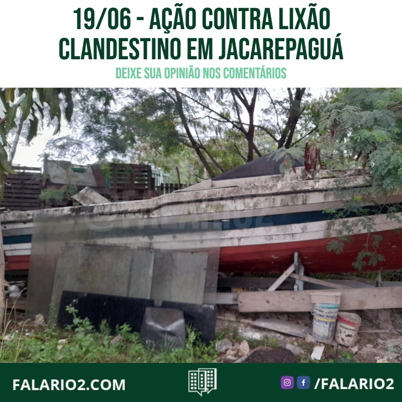 Ação contra Lixão Clandestino em Jacarepaguá