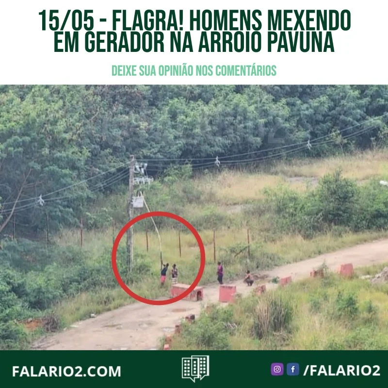 15/06 - No cenário preocupante da Arroio Pavuna, mais um incidente chamou a atenção dos moradores.