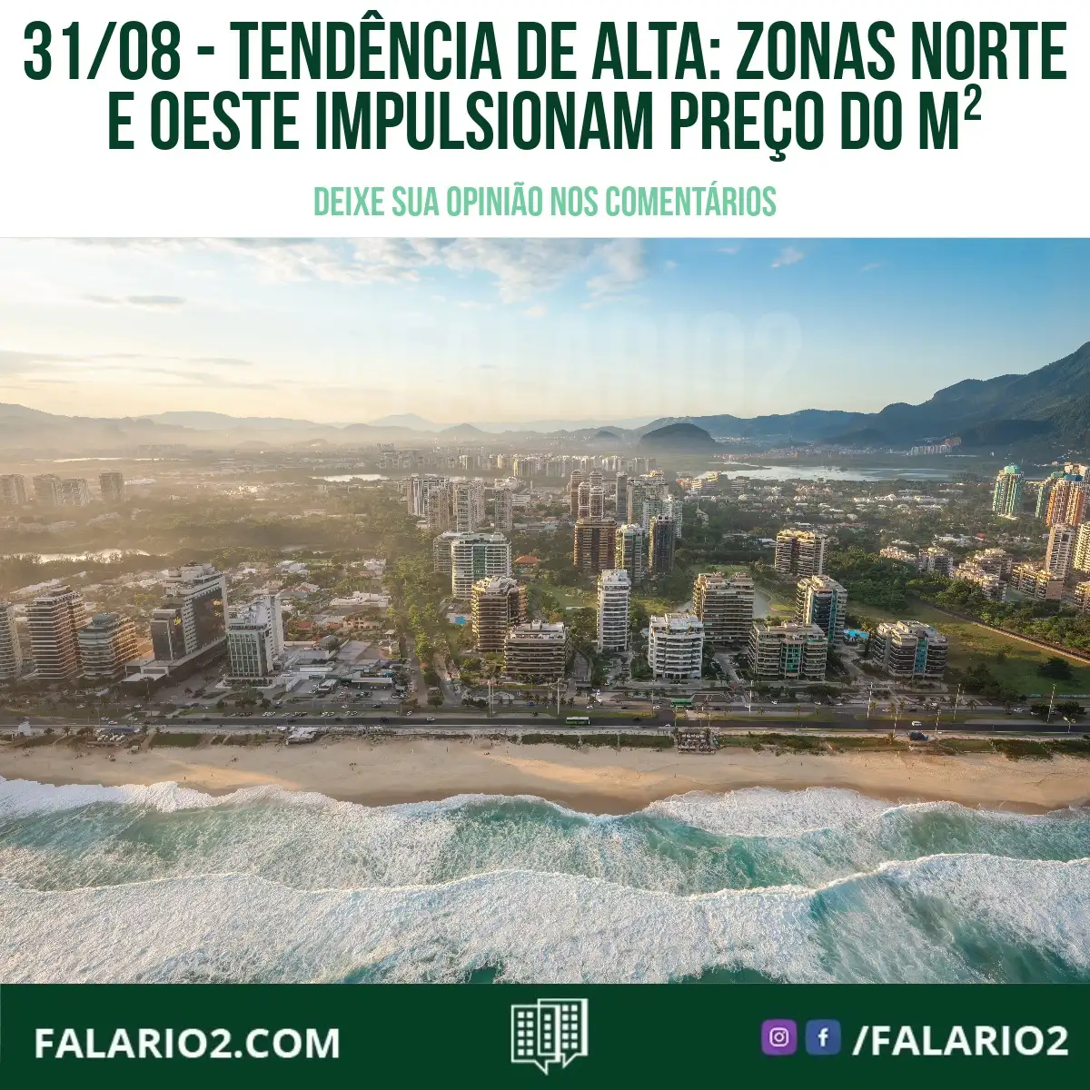 Os valores do mercado imobiliário estão em constante movimento no Rio de Janeiro.