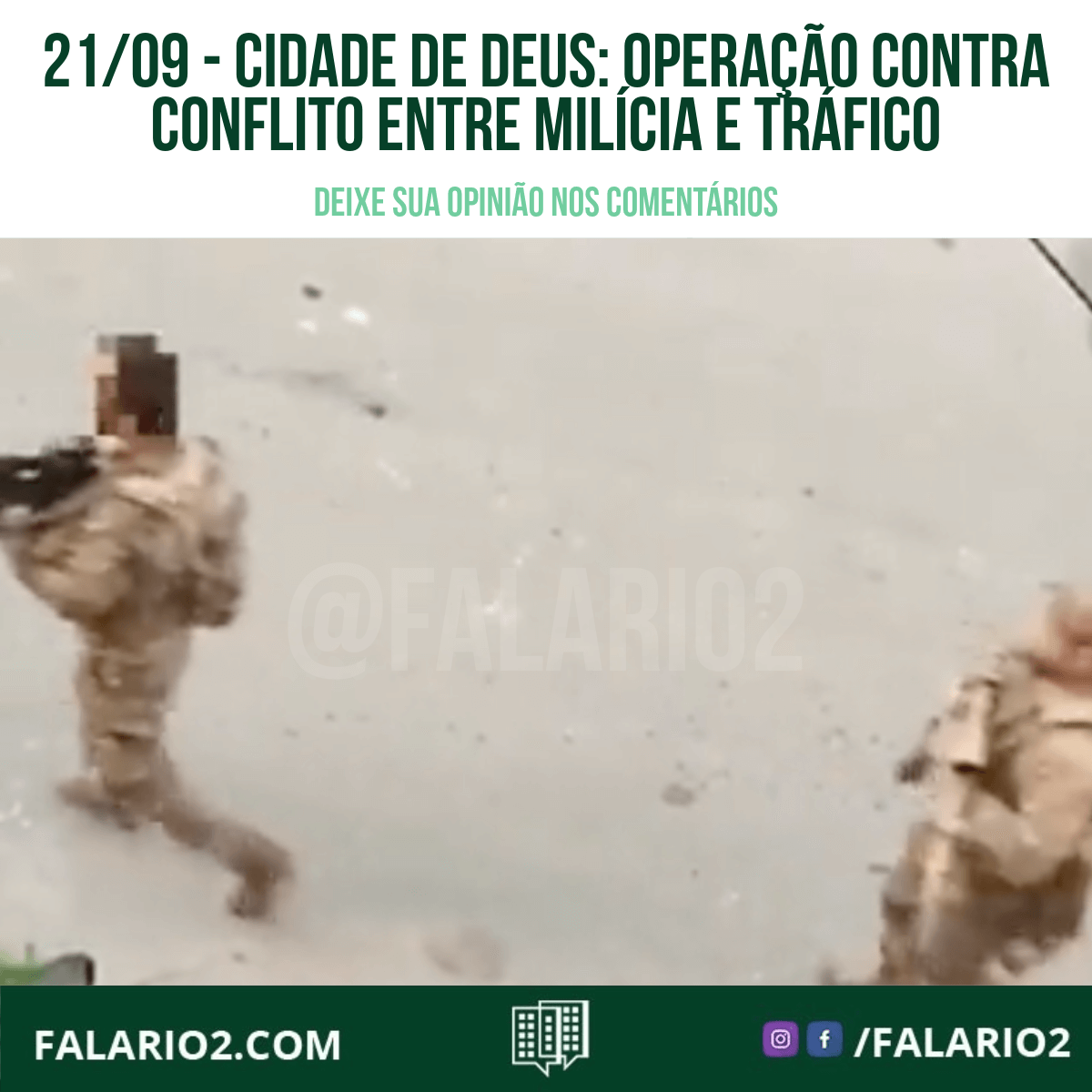 Nesta quinta-feira, uma operação policial está em andamento na Cidade de Deus, Zona Oeste do Rio de Janeiro. O objetivo é prender indivíduos envolvidos em uma guerra por territórios entre traficantes e milicianos na região da Praça Seca, também na Zona Oeste, com o suporte de helicópteros.