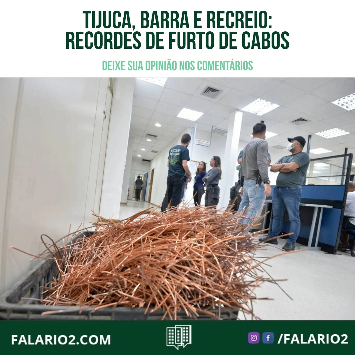 O furto de cabos de energia se tornou um problema alarmante no Rio de Janeiro e na Região Metropolitana, com um aumento de