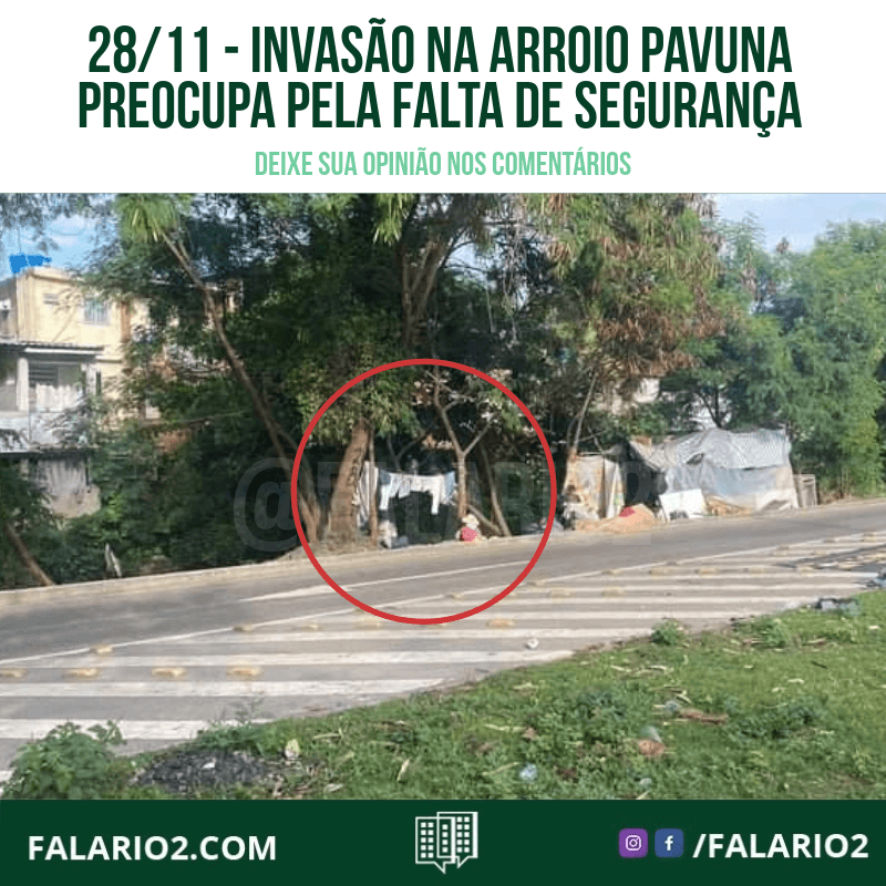 Invasão na Arroio Pavuna Preocupa pela Falta de Segurança FalaRio2