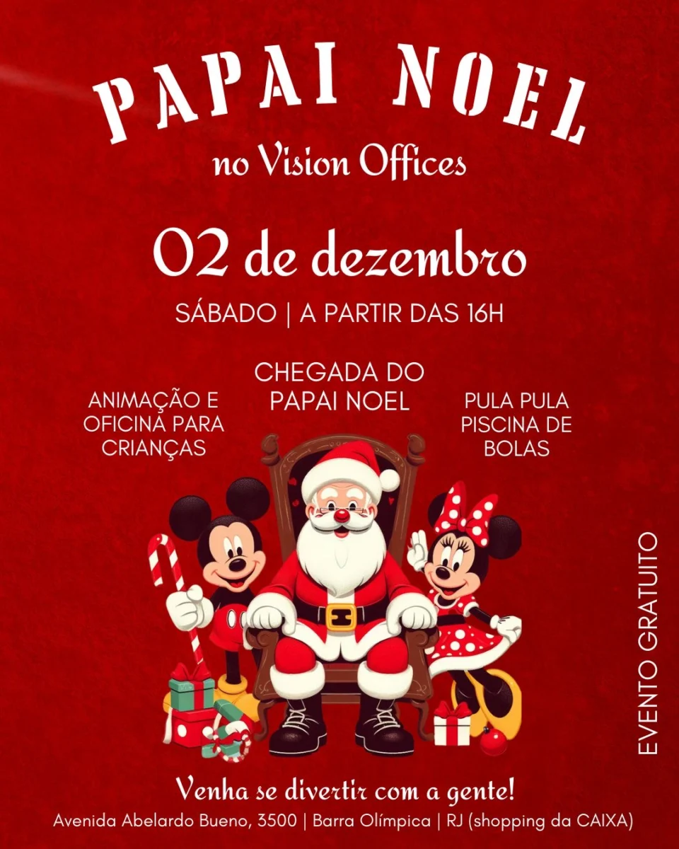 Recado do @vision.eventos.barra para nossos vizinhos: