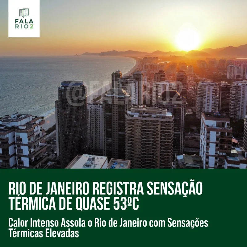 O Rio de Janeiro enfrenta mais um dia de calor intenso.