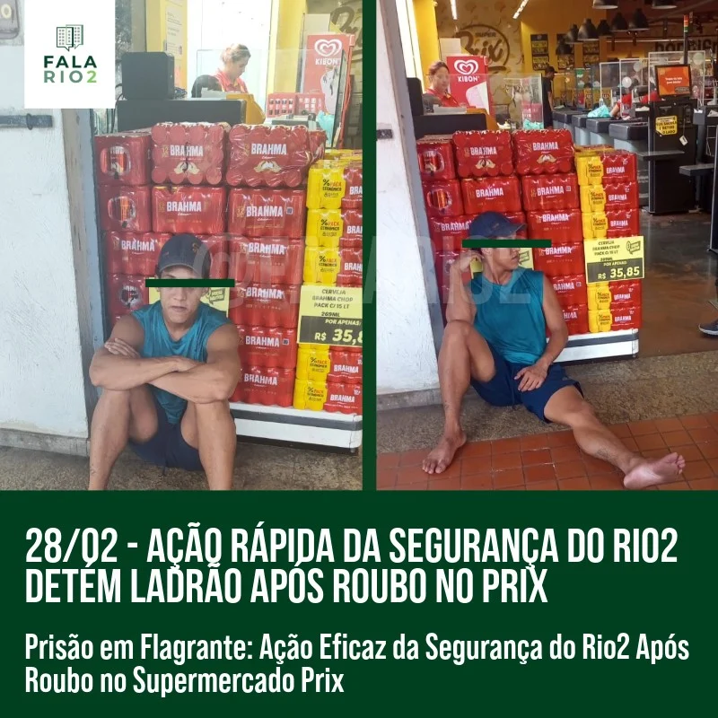 Em um episódio que ressalta a importância da segurança patrimonial nos condomínios, um ladrão foi detido após roubar o