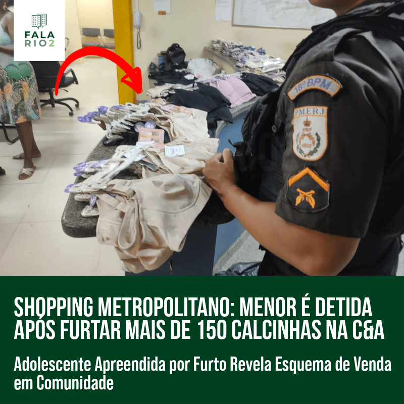 Shopping Metropolitano: Menor é Detida Após Furtar Mais de 150 Calcinhas na C&A