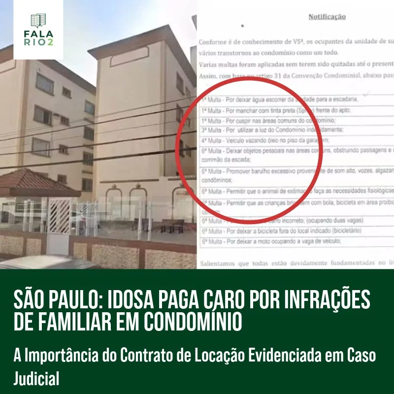 Uma idosa de 87 anos foi condenada pela Justiça a arcar com multas que somam mais de R$ 20 mil devido a uma série de