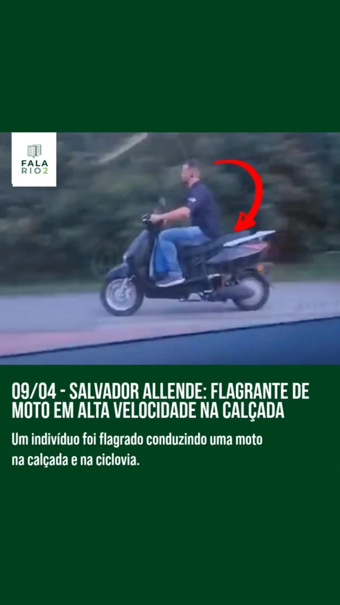 Um vídeo enviado por um vizinho capturou uma cena que coloca em risco a segurança de pedestres e ciclistas na Salvador