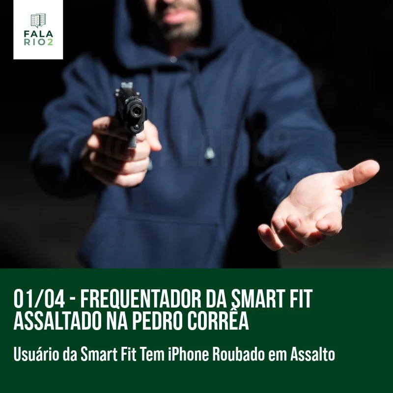 Na noite de ontem (01/04), às 20:34, um assalto ocorreu na rua Coronel Pedro Corrêa, logo após um frequentador da Smart Fit