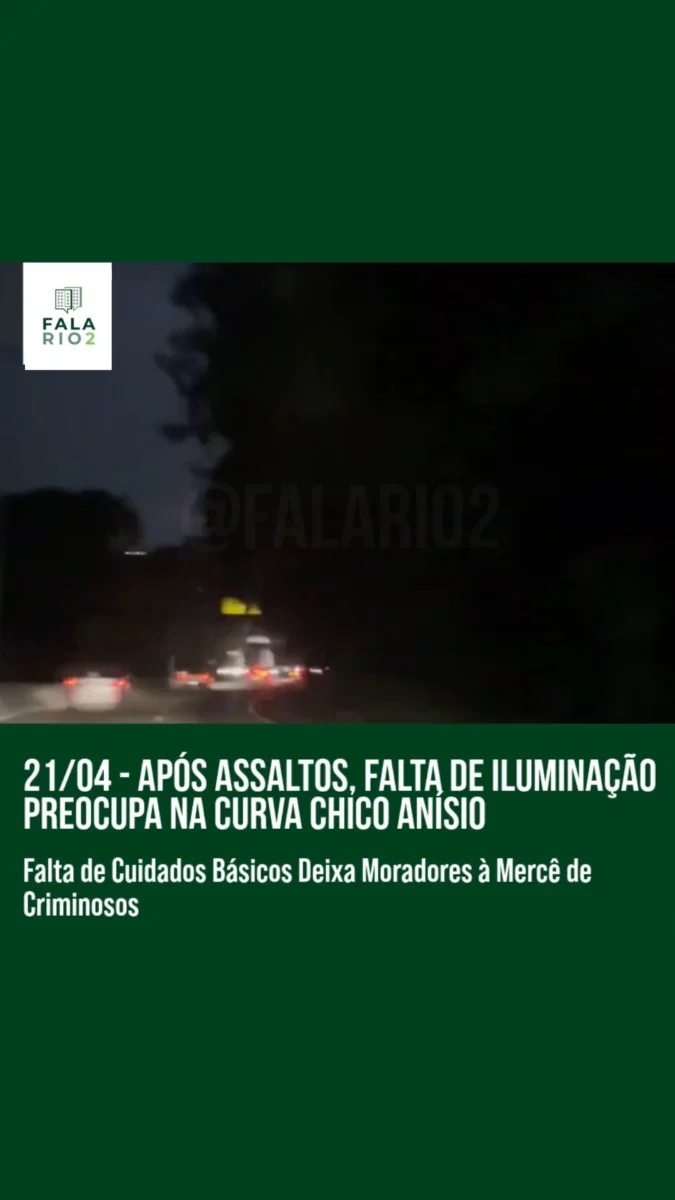 Na noite de domingo, 22 de abril, a falta de iluminação pública e a presença de mato alto na rota que conecta o shopping Via