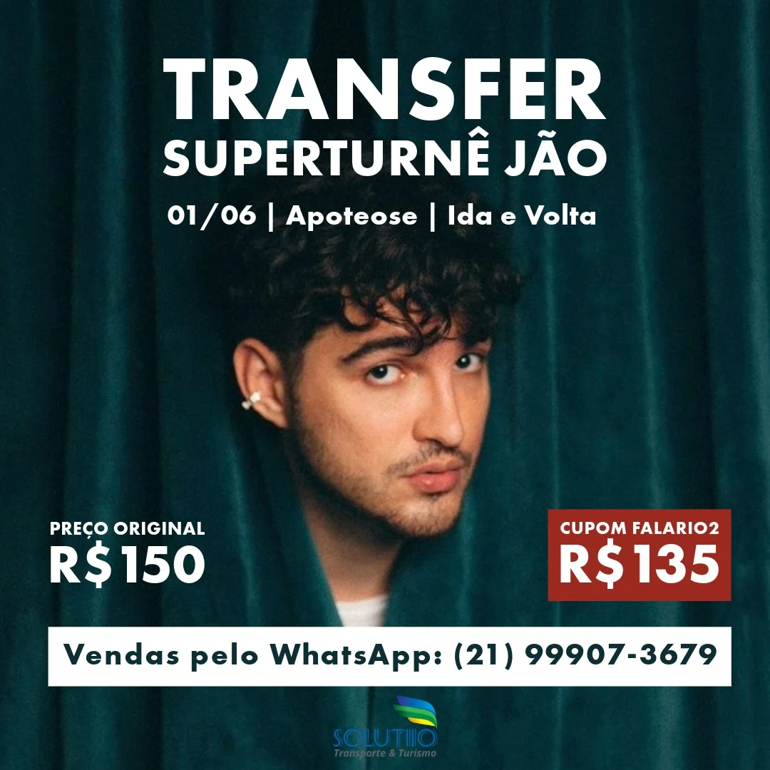 Recado da @solutiio  para nossos vizinhos fãs do cantor @jao
