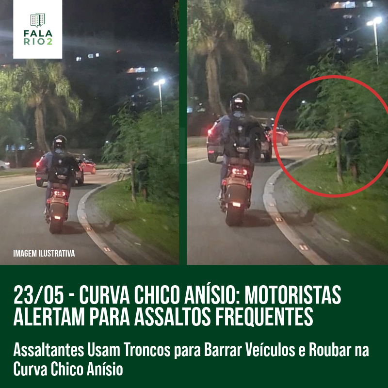 Curva Chico Anísio: Motoristas Alertam para Assaltos Frequentes