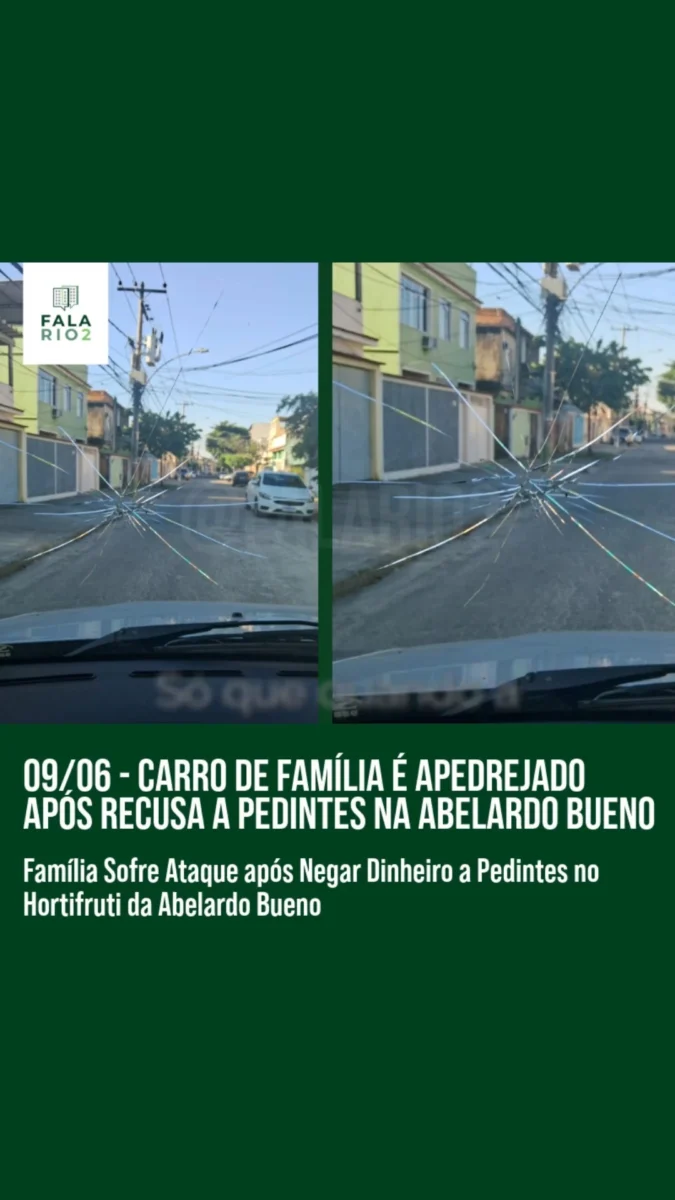 Ontem, domingo, 9 de junho, por volta das 15:00, após visitar uma vizinha, seu irmão decidiu parar no hortifruti da Abelardo