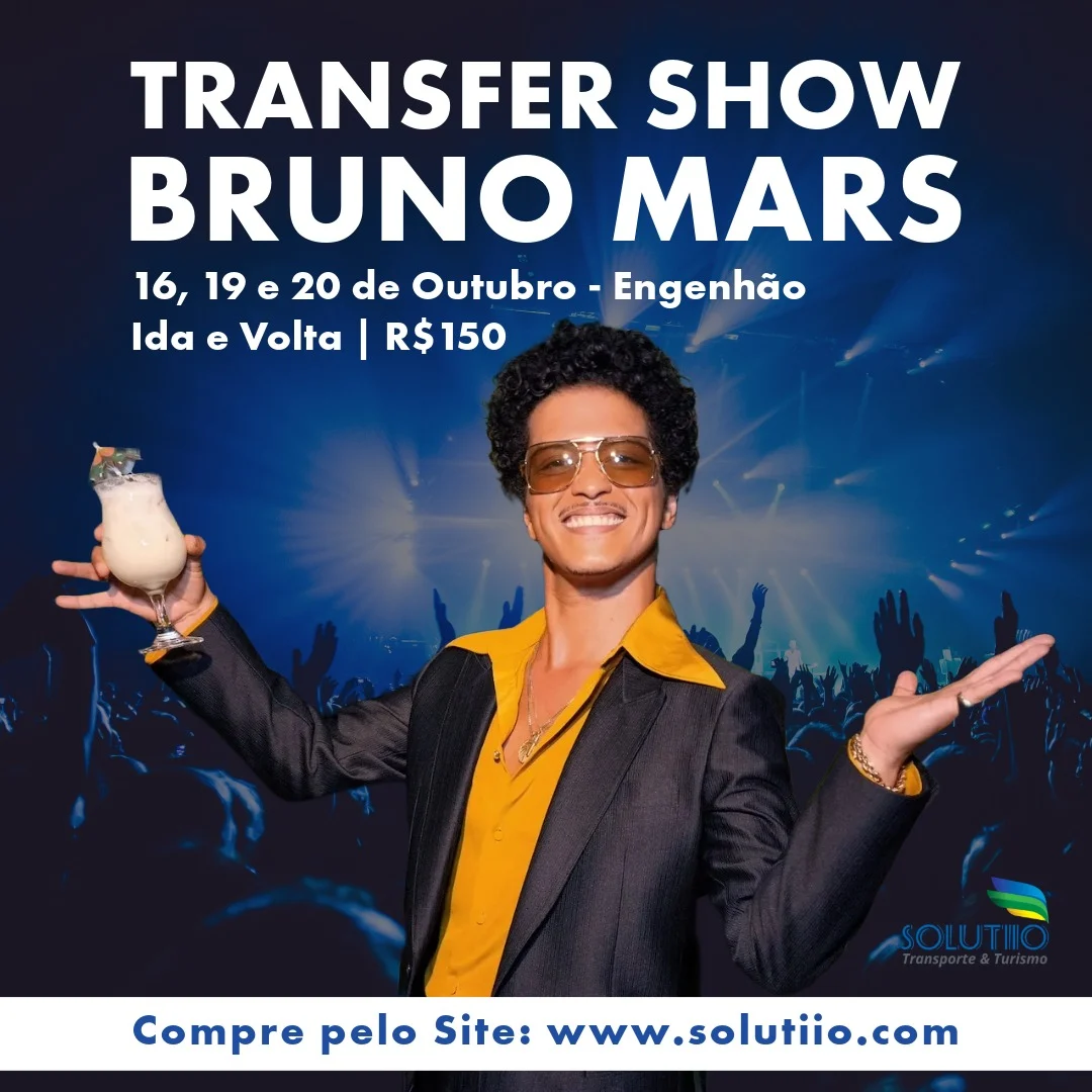 Recado da @solutiio para nossos vizinhos fãs de Bruno Mars: