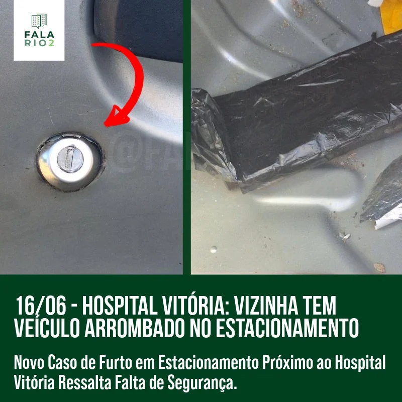 Os frequentadores do Hospital Vitória, na Barra da Tijuca, continuam sendo vítimas de arrombamentos de veículos, uma