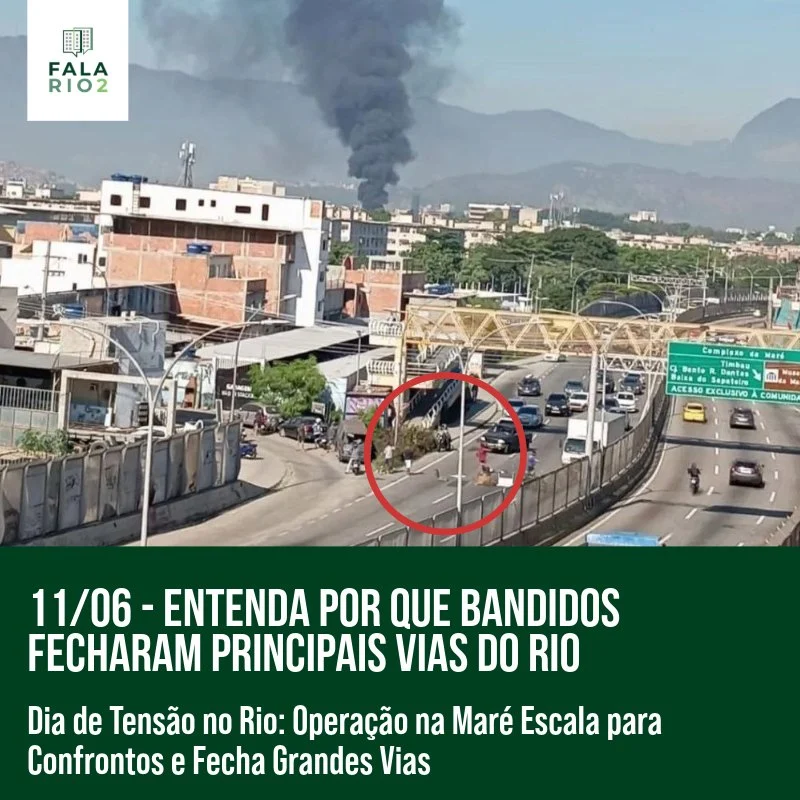 Na manhã de ontem, 11 de junho, uma grande operação da Polícia Militar no Complexo da Maré, Zona Norte do Rio de Janeiro,
