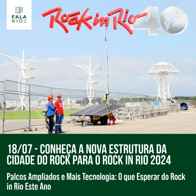 Nesta quinta-feira, dia 18 de julho, a Cidade do Rock, situada no Parque Olímpico da Barra da Tijuca, deu início à