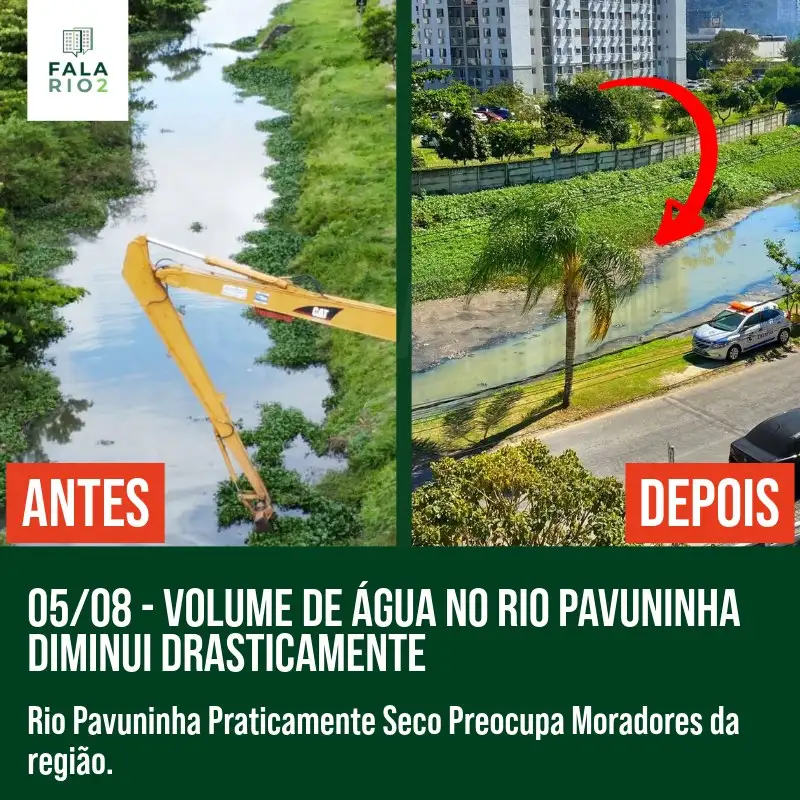 Nos últimos dias, moradores da região ao redor da Rua Francisco de Paula e Villas da Barra, próximo ao Rio Pavuninha,