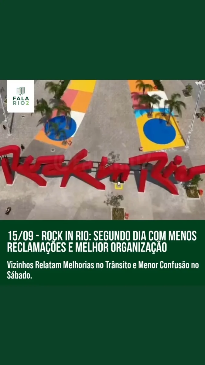 No segundo dia do Rock in Rio, realizado no sábado (14/09), a experiência dos vizinhos foi consideravelmente melhor