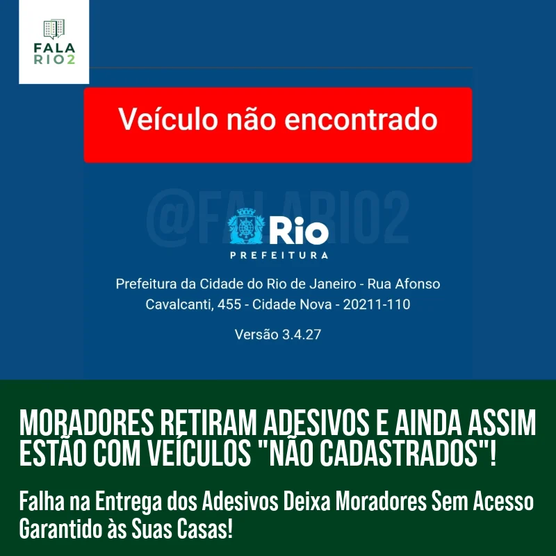 Moradores da área interditada pelo o Rock in Rio enfrentam novo transtorno após retirada de adesivos de acesso ao Rock in