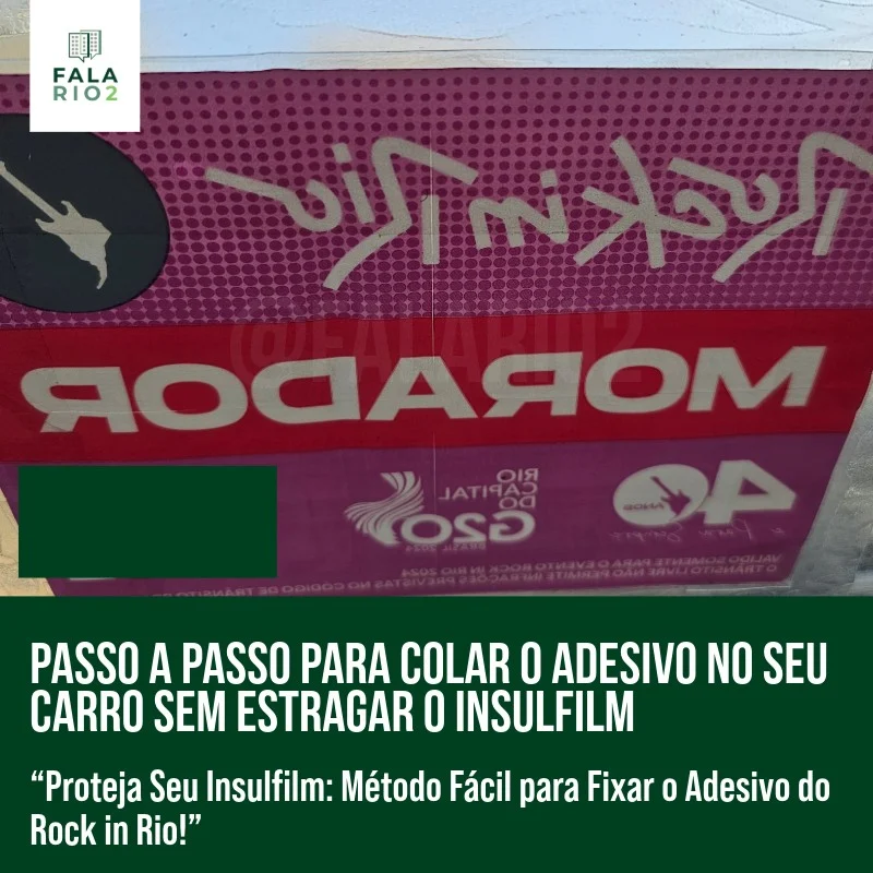 Como Colar o Adesivo do Rock in Rio no Seu Carro Sem Estragar o Insulfilm
