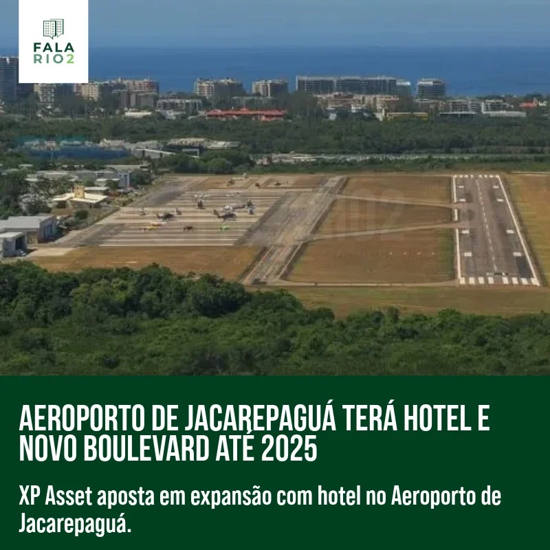 O Aeroporto de Jacarepaguá, passará por uma grande transformação até o final de 2025.
