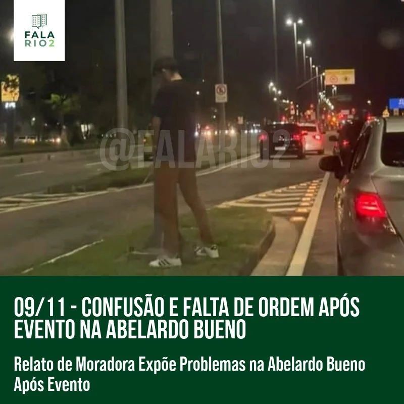 Na noite de dia 9, uma moradora relatou as dificuldades enfrentadas ao voltar para casa com seus filhos pela Avenida