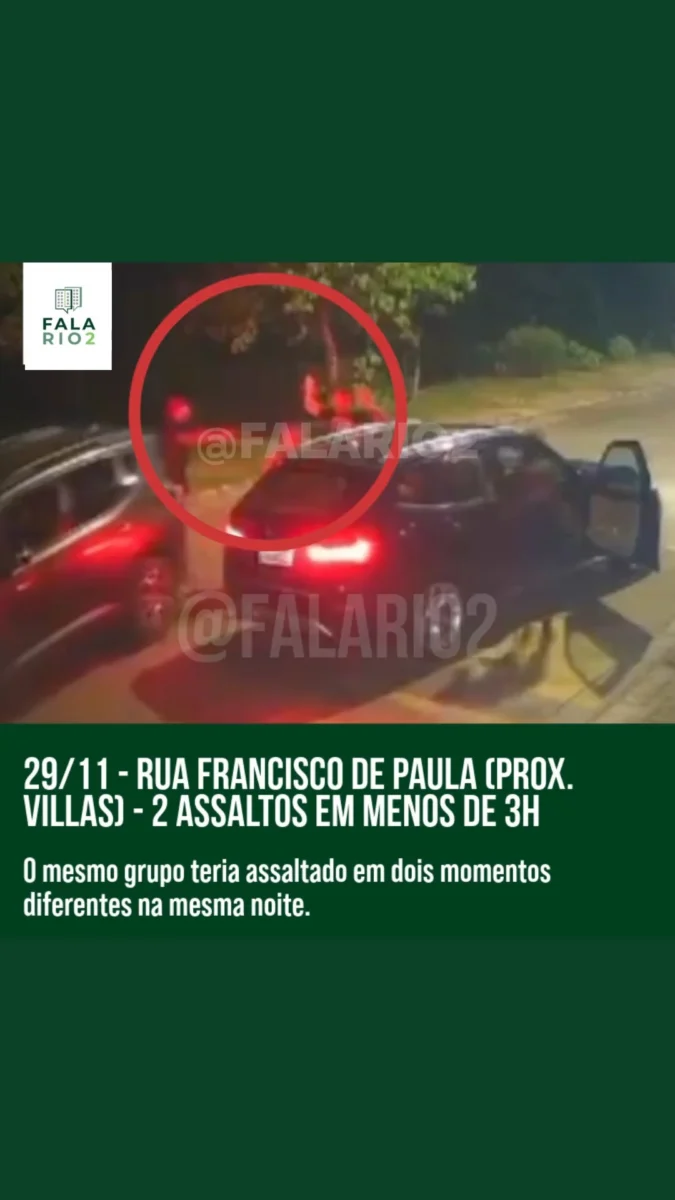 Nesta sexta-feira, 29 de Novembro, em relatos distintos, vizinhos da Rua Francisco de Paula (próx ao Villas da Barra)