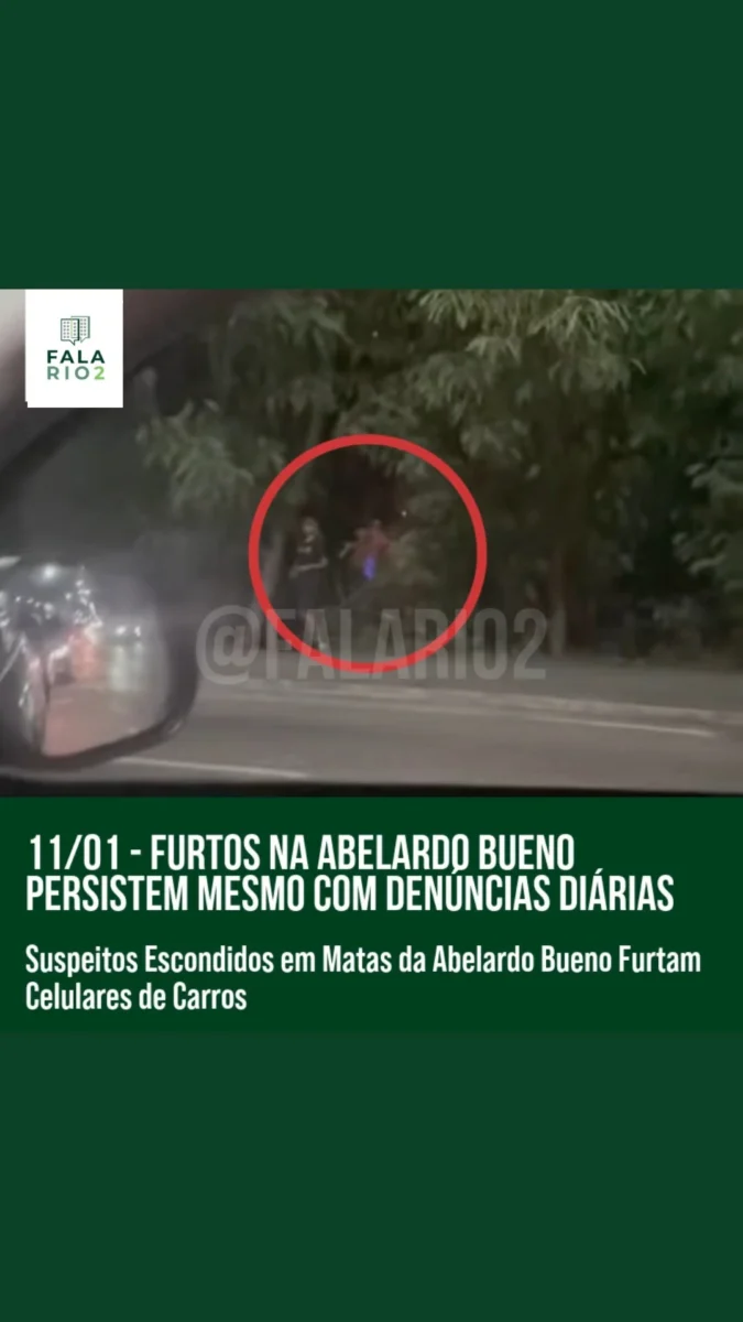 A rotina de quem trafega pela Avenida Abelardo Bueno tem sido marcada por relatos constantes de furtos.