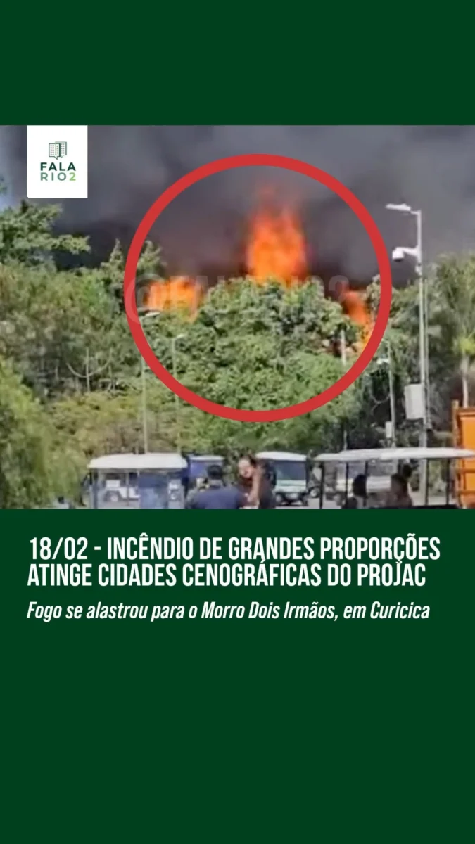Incêndio de Grandes Proporções Atinge Cidades Cenográficas do Projac