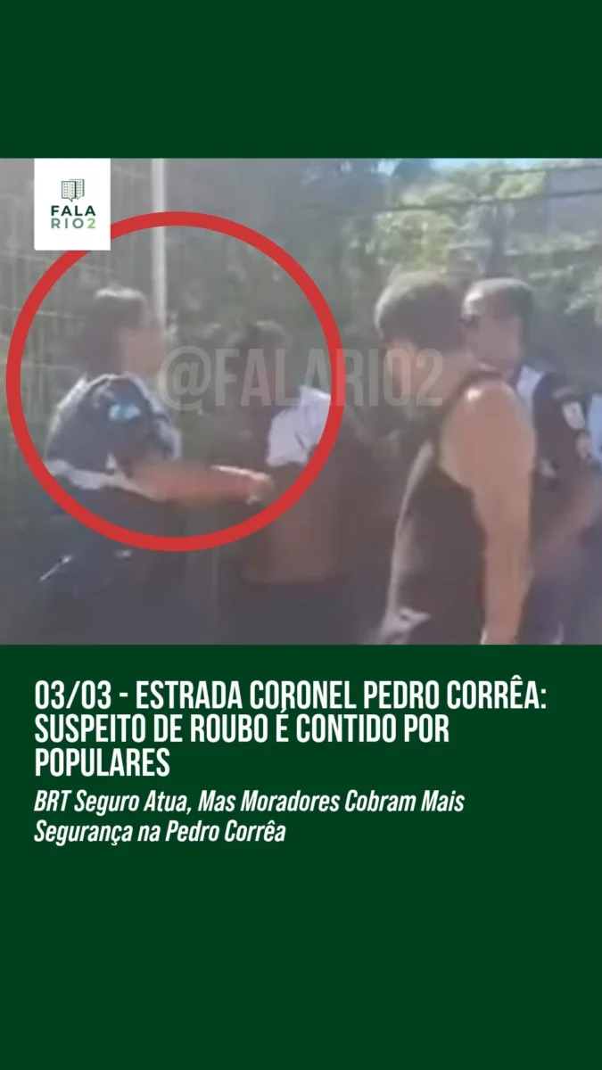 Suspeito de roubo é contido por populares e agentes do BRT Seguro