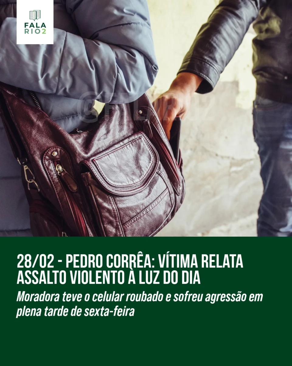 Na véspera de Carnaval, sexta-feira (28/02), uma vizinha do Rio2 foi vítima de um assalto violento na Estrada Pedro Corrêa,