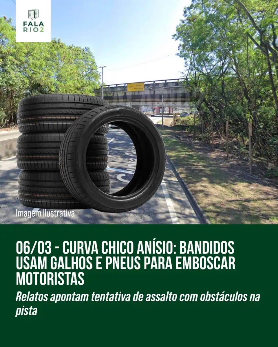 Na noite desta quinta-feira (06/03), motoristas que passaram pela Curva Chico Anysio relataram tentativas de assalto na