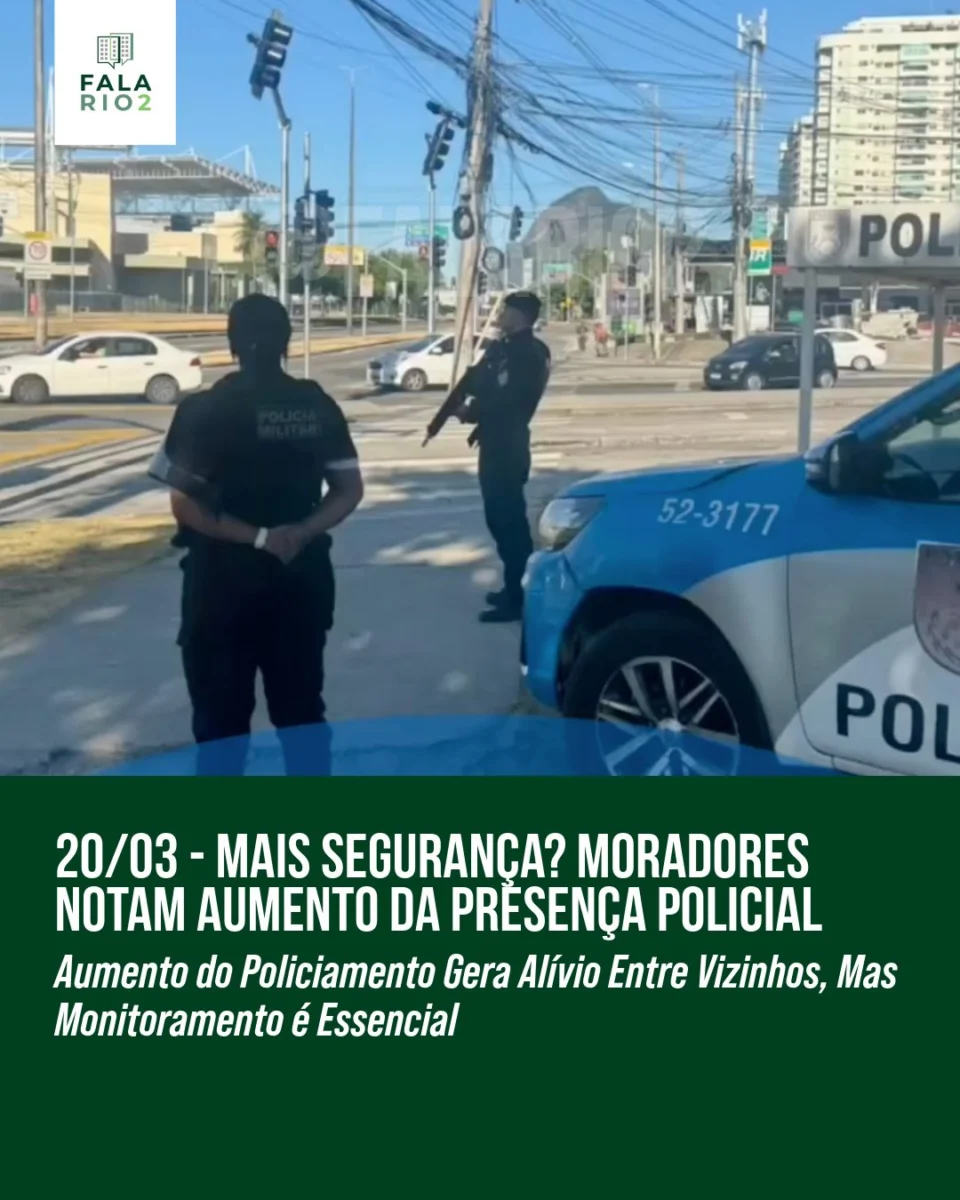 Maior Policiamento na Região: Vizinhos Relatam Aumento da Segurança
