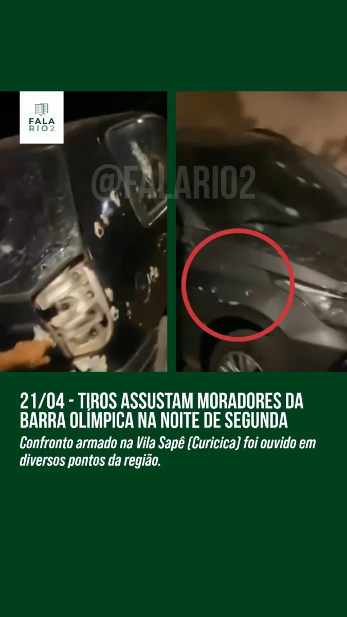 Confronto entre traficantes e milicianos na Vila Sapê foi ouvido por vizinhos do Rio2