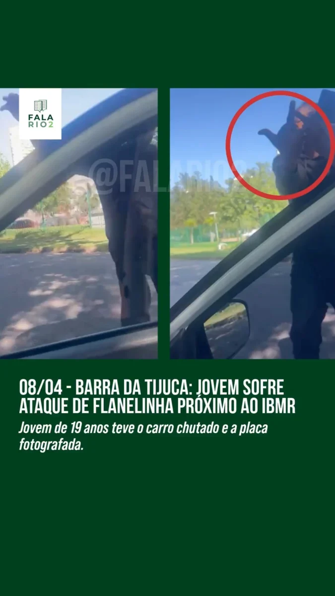 Na manhã desta terça-feira (8/4), por volta das 10h20, uma jovem de 19 anos foi ameaçada por um flanelinha em frente à