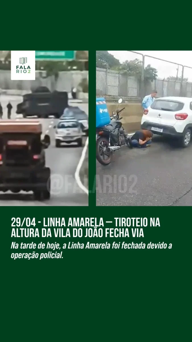 Linha Amarela – Tiroteio e Operação Policial Fecham Via na Altura da Vila do João