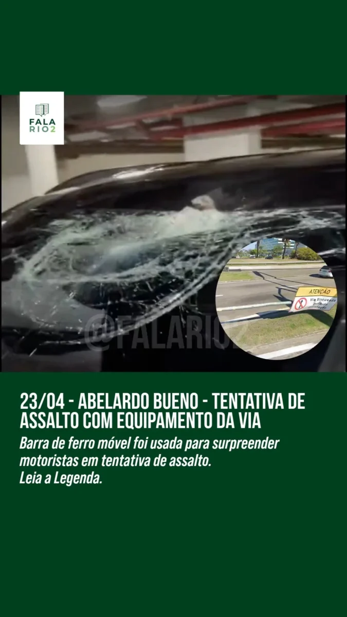Na noite da última quarta-feira, 23 de abril, um vizinho sofreu uma tentativa de assalto na Avenida Abelardo Bueno, sentido